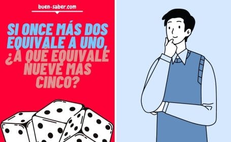 Si once más dos equivale a uno, ¿a qué equivale nueve más cinco?